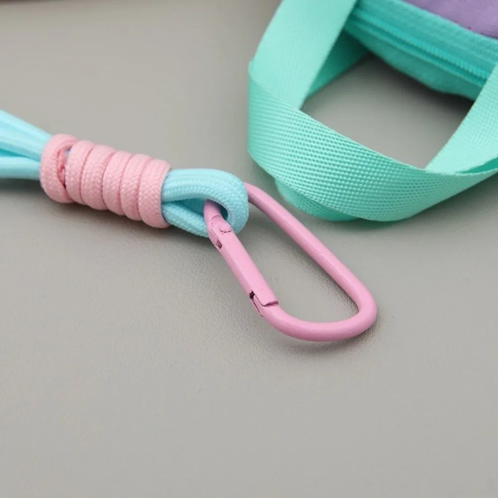 Mini Canvas Coin Purse & Earphone Case with Wristband Canvas Coin Purse HIP