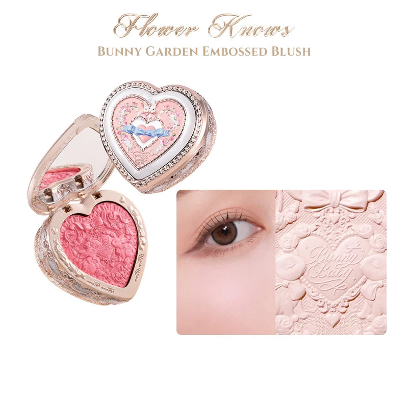 Flower Knows Bunny Garden Powder Blush – Matte & Pearlescent Powder Blush HIP