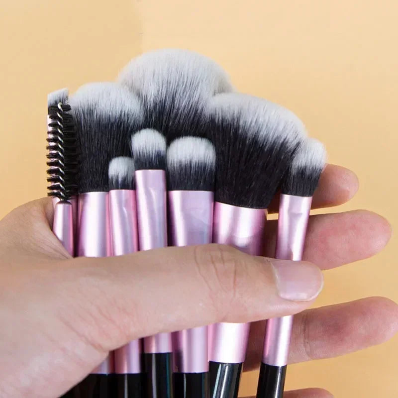 10-Pc Mini Makeup Brush Set – Powder, Blush & Eyeshadow Mini Makeup Brush Set HIP