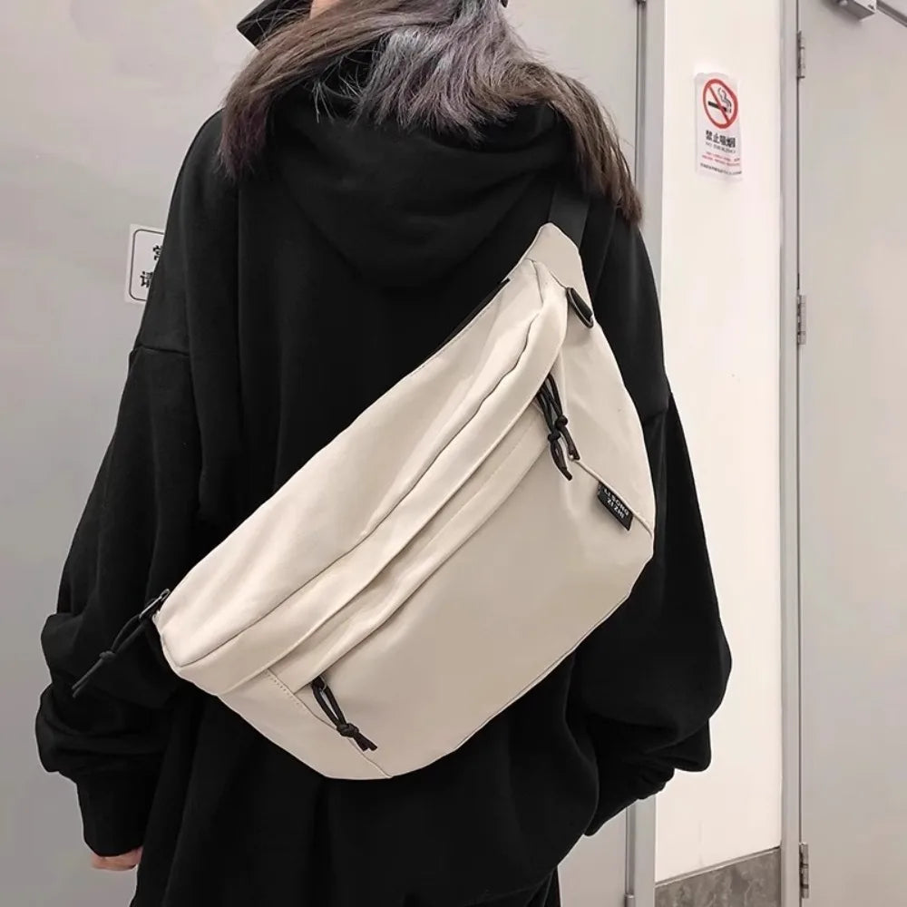 Large Capacity Nylon Crossbody Hip Bag – Unisex Travel Bag Crossbody Hip Bag HIP