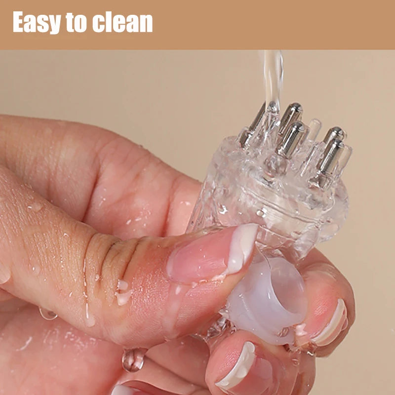 Hexagonal Scalp Applicator Oil Roller Ball Massage Comb Scalp Applicator Comb HIP