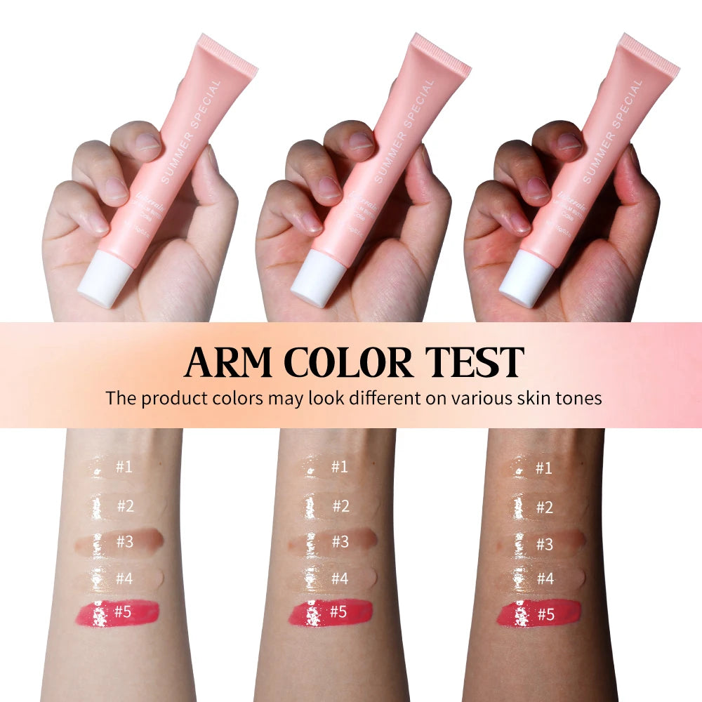 Summer Lip Balm Moisturizing Mirror Lip Gloss Lip Vanilla Mint Iced Coffee Cake Smell Lipstick Transparent Lip Oil Makeup HIP