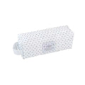 Polka Dot Pencil Case – Large Capacity Zipper Pouch for Students Pencil Case HIP White