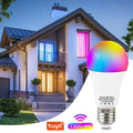 Tuya Bluetooth WiFi Smart Light Bulb E27 RGB LED Lamp 15W Voice Control Compatible with Alexa Google Home Smart Life App Remote HIP WiFi Bulb