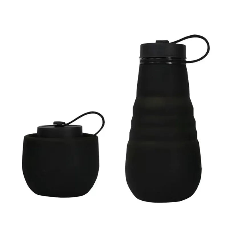 20oz Collapsible Silicone Water Bottle – Leak-Proof Travel Cup Collapsible Water Bottle HIP