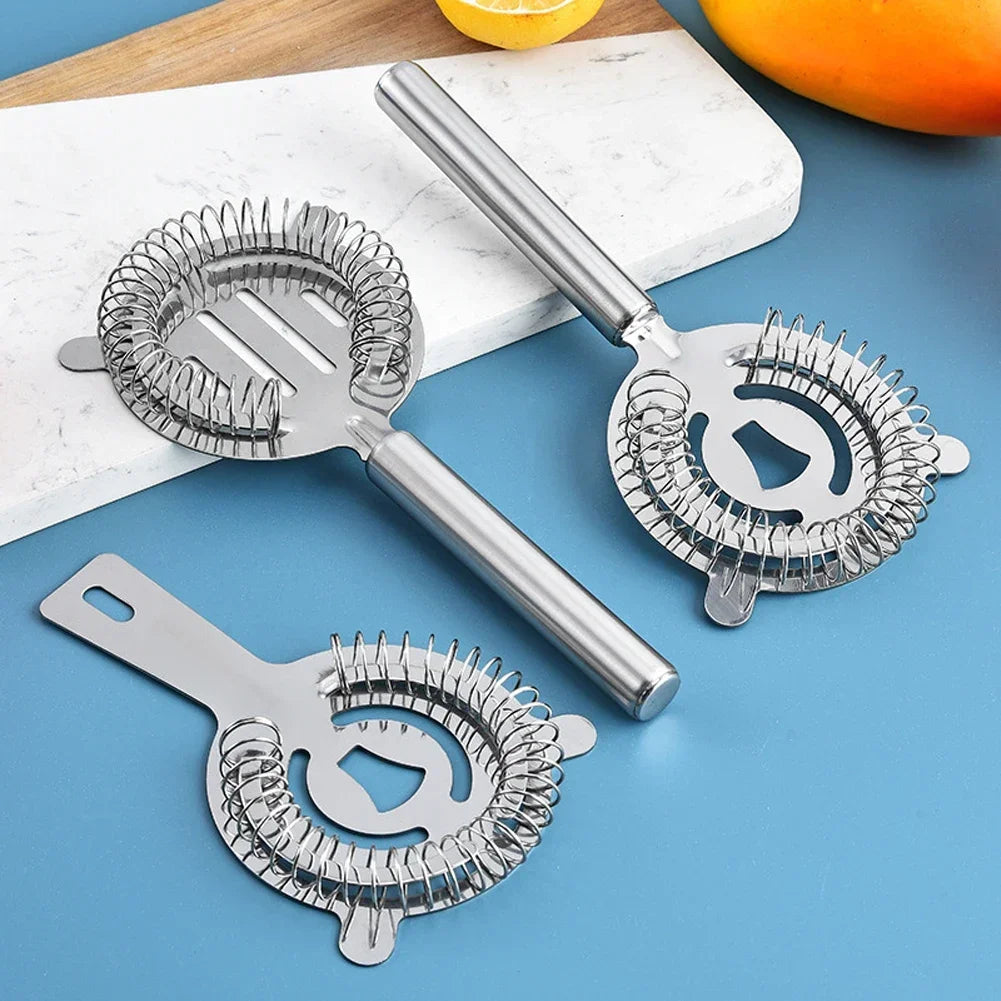 Professional Stainless Steel Martini Cocktail Strainer Shaker Mixed Drink Wine Cup Ice Filter Bar Accessories Gadgets Bar Tools HIP
