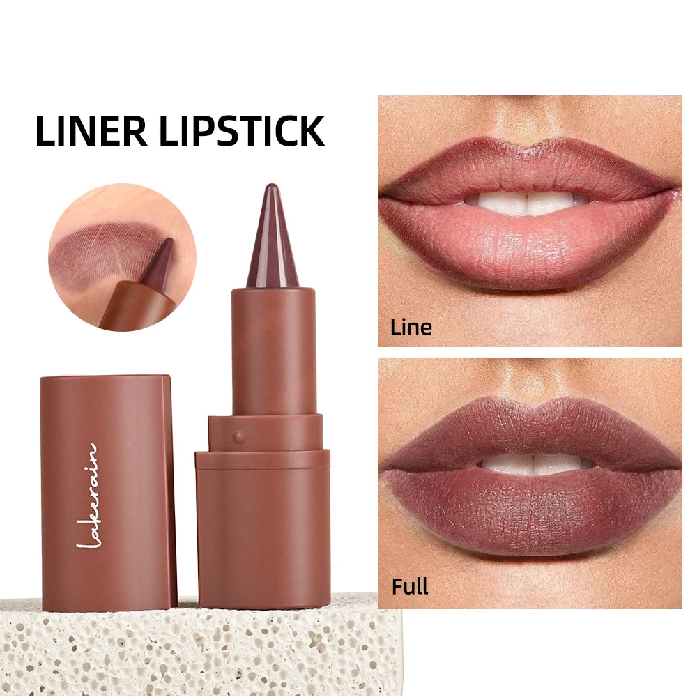 2Pcs Hydrating Lip Gloss Lip Liner Kit Waterproof Long Lasting 3D Precision Lip Contour Plump High Shine Smudge Resistant Lip Ma HIP