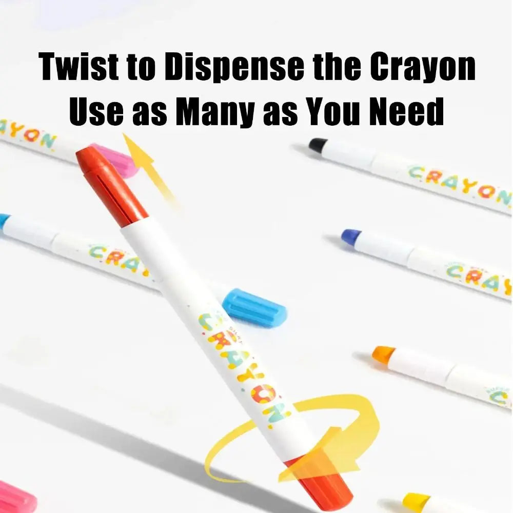 12/24 Color Twist-Up Washable Oil Pastels – Blendable Crayon Set Oil Pastel Crayon Set HIP