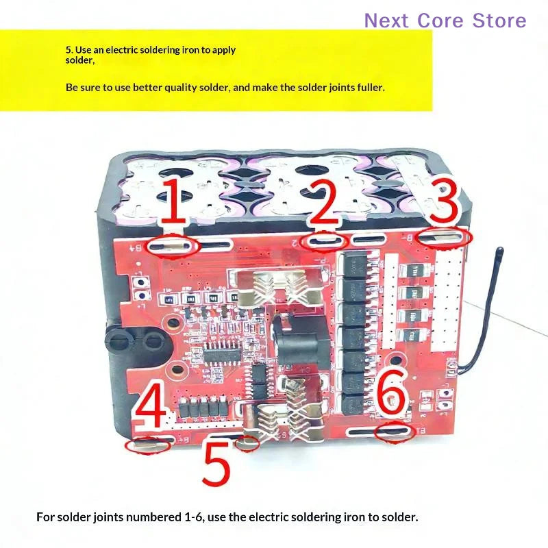 21V 7MOS Li-Battery Protection Board for Electric Tools Battery Protection Board HIP