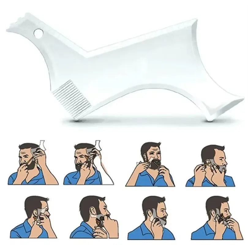 Men's Beard Shaping Template Comb Set – 1, 2 or 3 Pc Beard Shaping Tool HIP