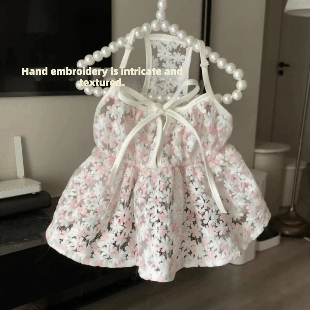 Floral Pet Princess Dress – Cute Dog Skirt S to XXL Pet Dog Dress HIP