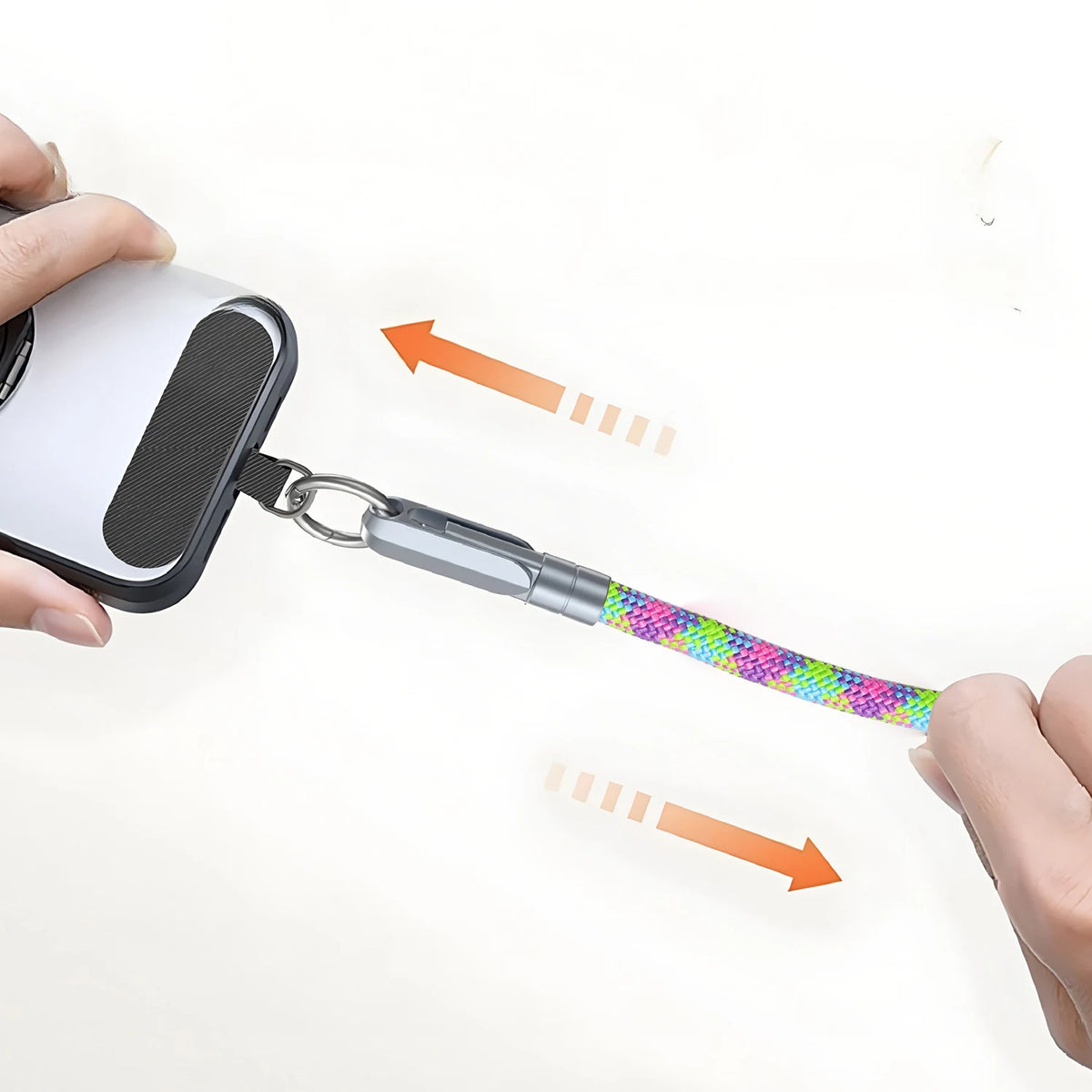 2-in-1 USB-C Fast Charge Cable & Phone Wrist Lanyard | BESY USB-C Charge Cable HIP
