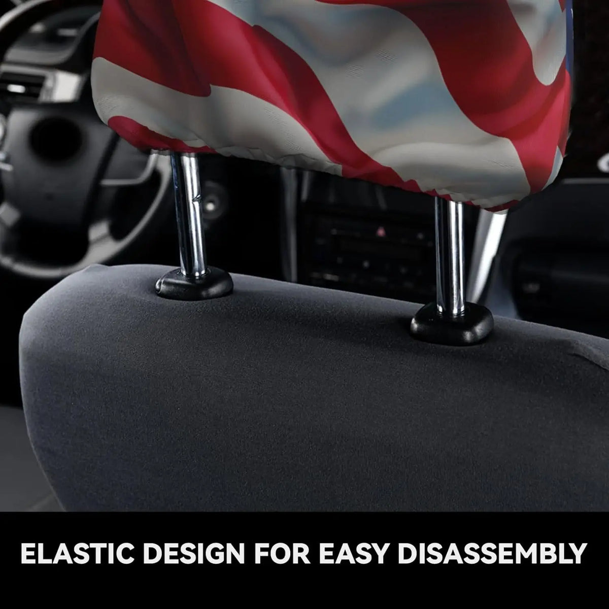 American Independence Day Car Headrest Cover – Universal Fit Car Headrest Cover HIP