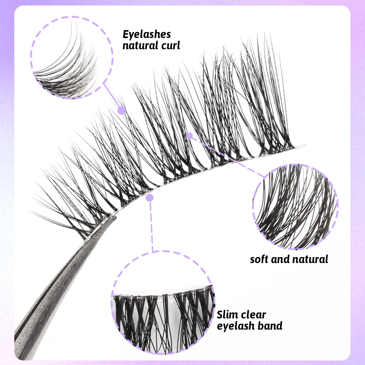 Half Lashes 3/10/20 Pairs Eyelashes Wispy Soft Natural 3D Mink Lashes Makeup Volume Fluffy Half False Eyelash Cilios Tools HIP