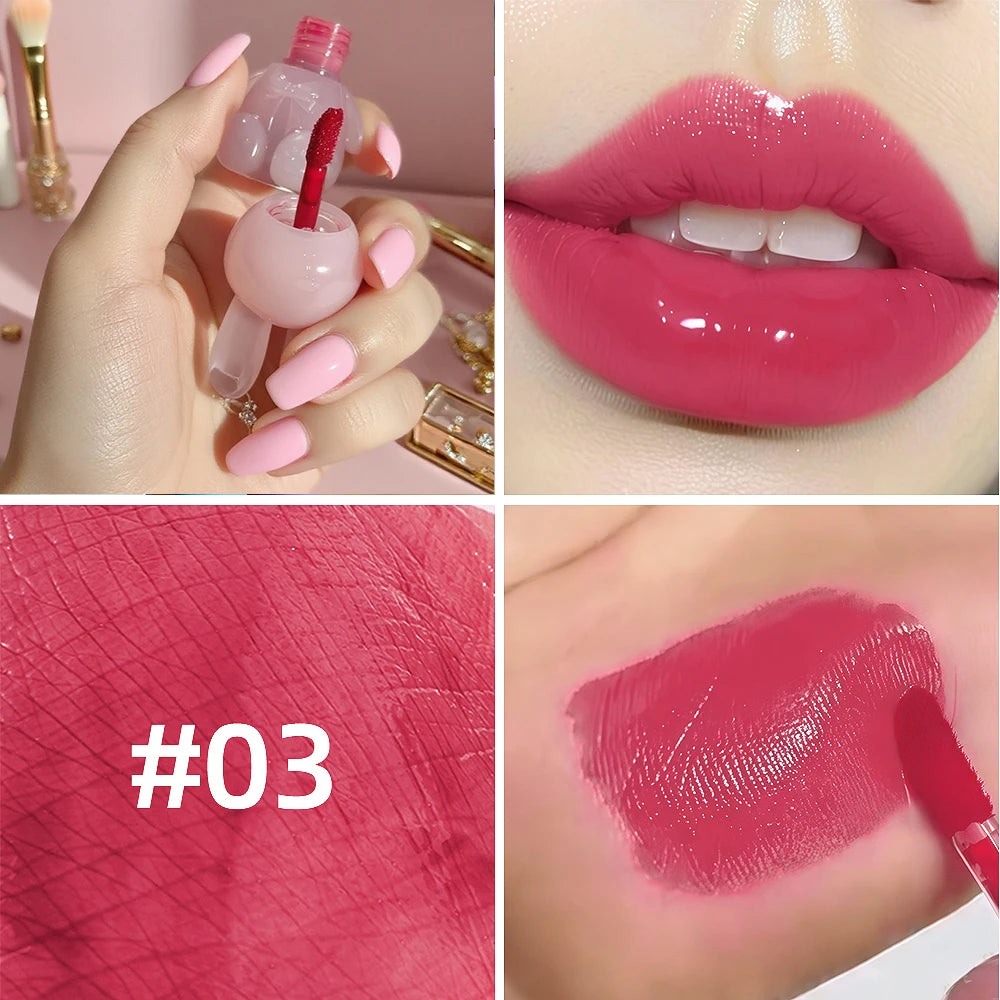 SAM SUGAR Keychain Lip Gloss – Moisturizing, Long-Lasting Glaze Keychain Lip Gloss HIP 03