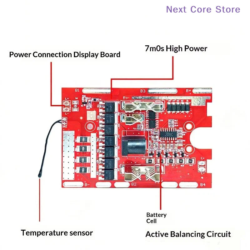 21V 7MOS Li-Battery Protection Board for Electric Tools Battery Protection Board HIP