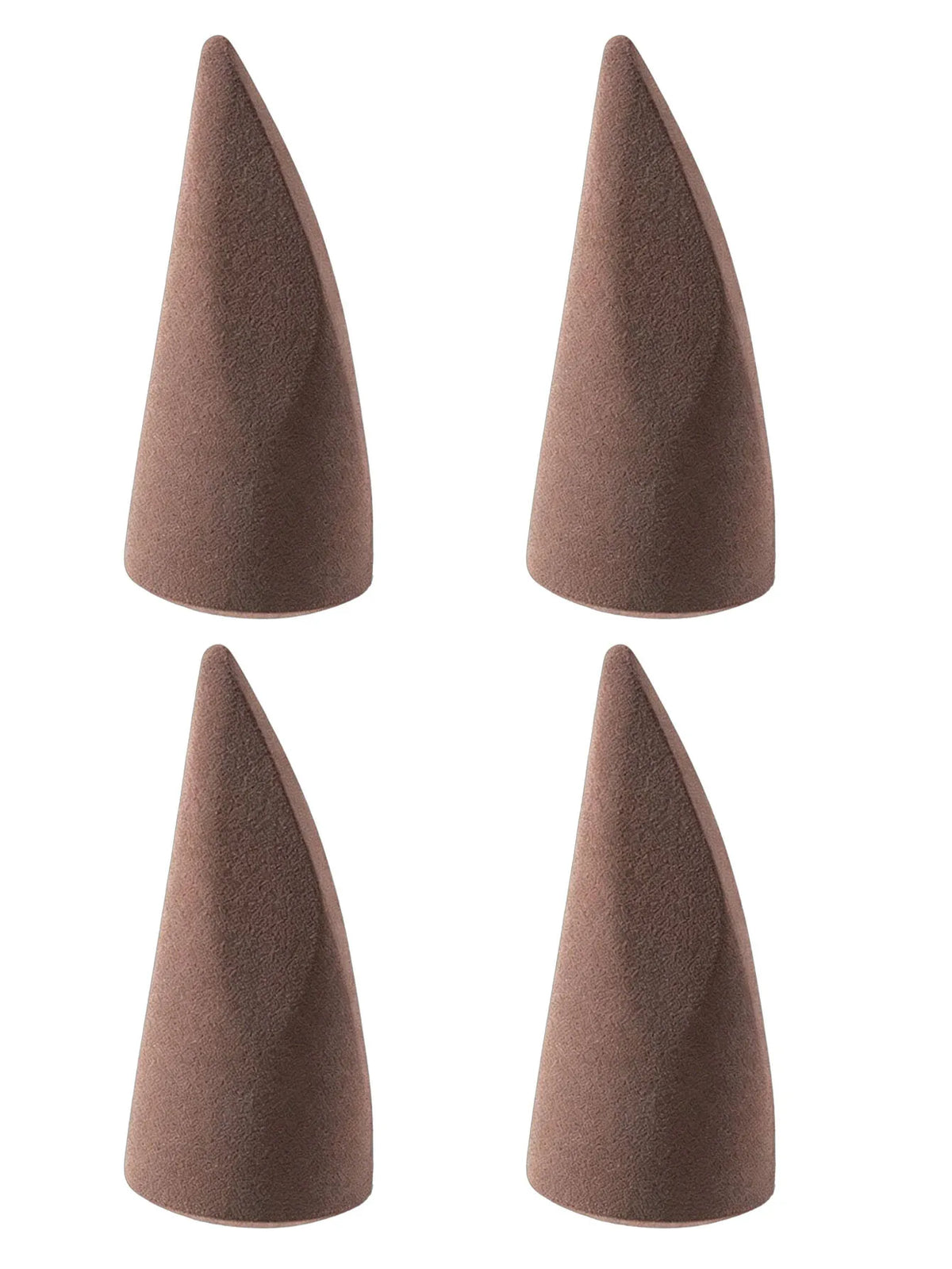 Latex-Free Bevel Cone Makeup Blending Sponge Set | HIP Makeup Blending Sponge HIP 4pcs Brown
