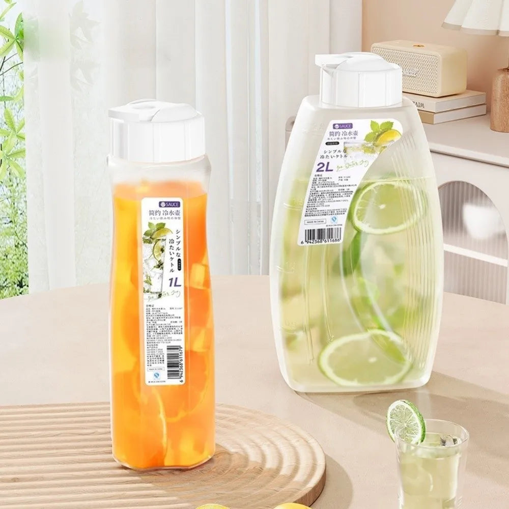 1L/2L Food Grade Silicone Cold Water Kettle Bottle with Cap Silicone Water Kettle HIP