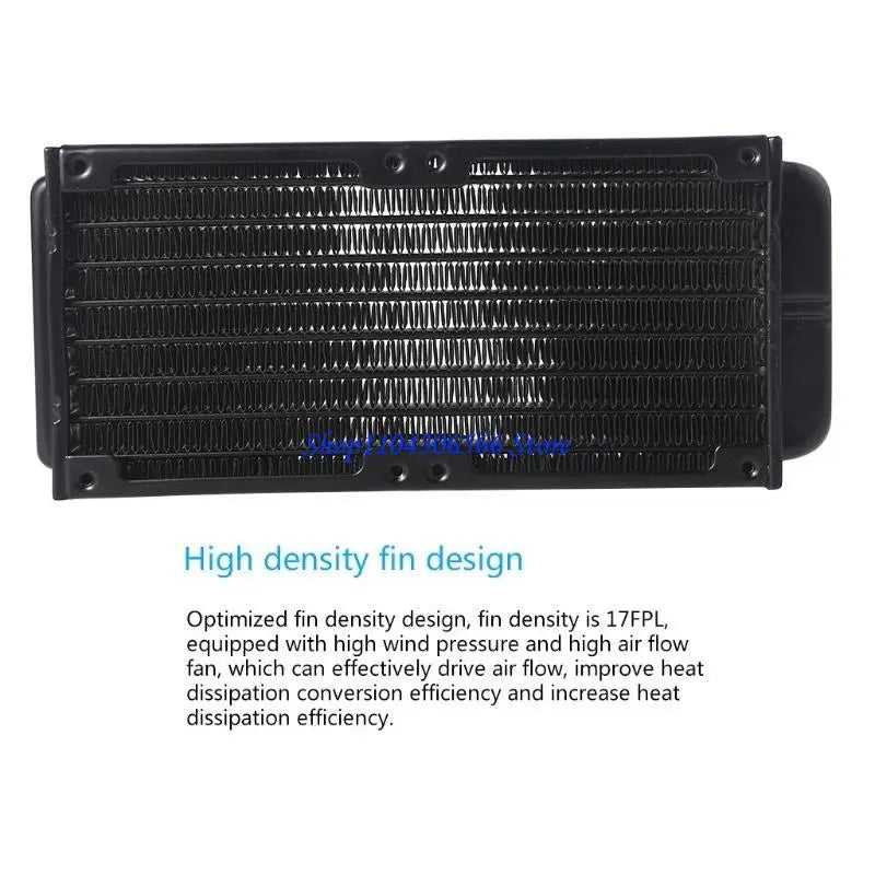 Aluminum Water Cooling Radiator 10-Tube CPU Heat Exchanger CPU Water Cooling Radiator HIP