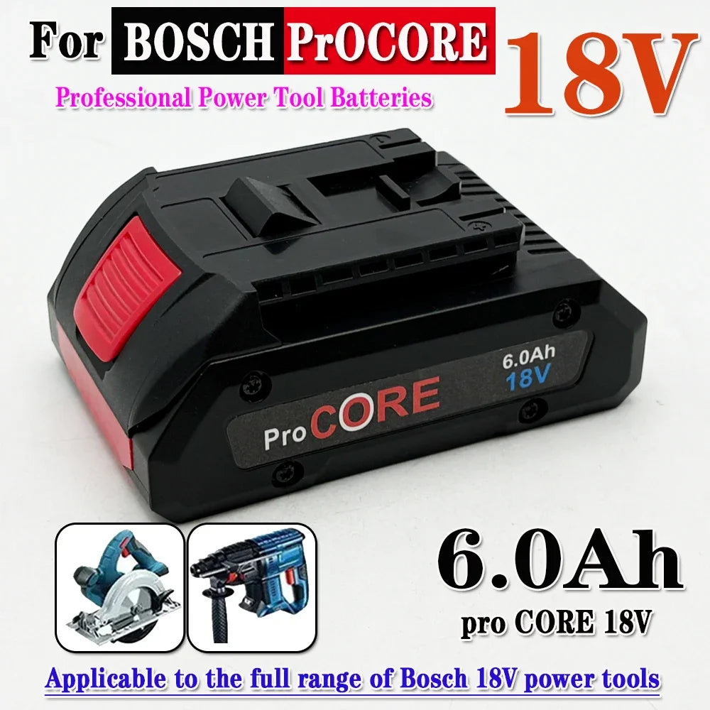 18V 6.0Ah ProCORE Li-Ion Replacement Battery for Bosch Tools Power Tool Battery HIP