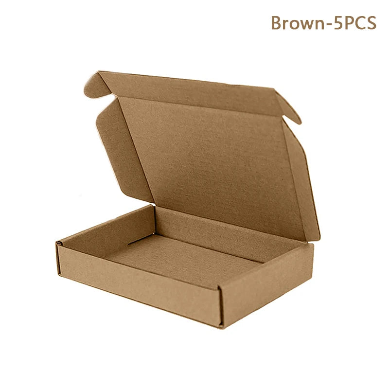 5-Pack Corrugated Mailing Boxes – DIY Gift & Business Packaging Corrugated Mailing Boxes HIP Brown Other