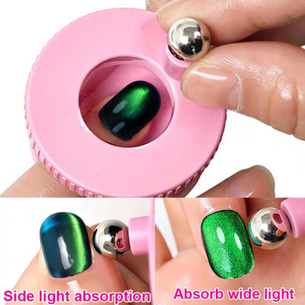 Automatic Rotating Nail Art bead Suction Device For Beginner Cat Eye Nails Magnetic With Super Strong Magnets and Wide Beam Kit HIP
