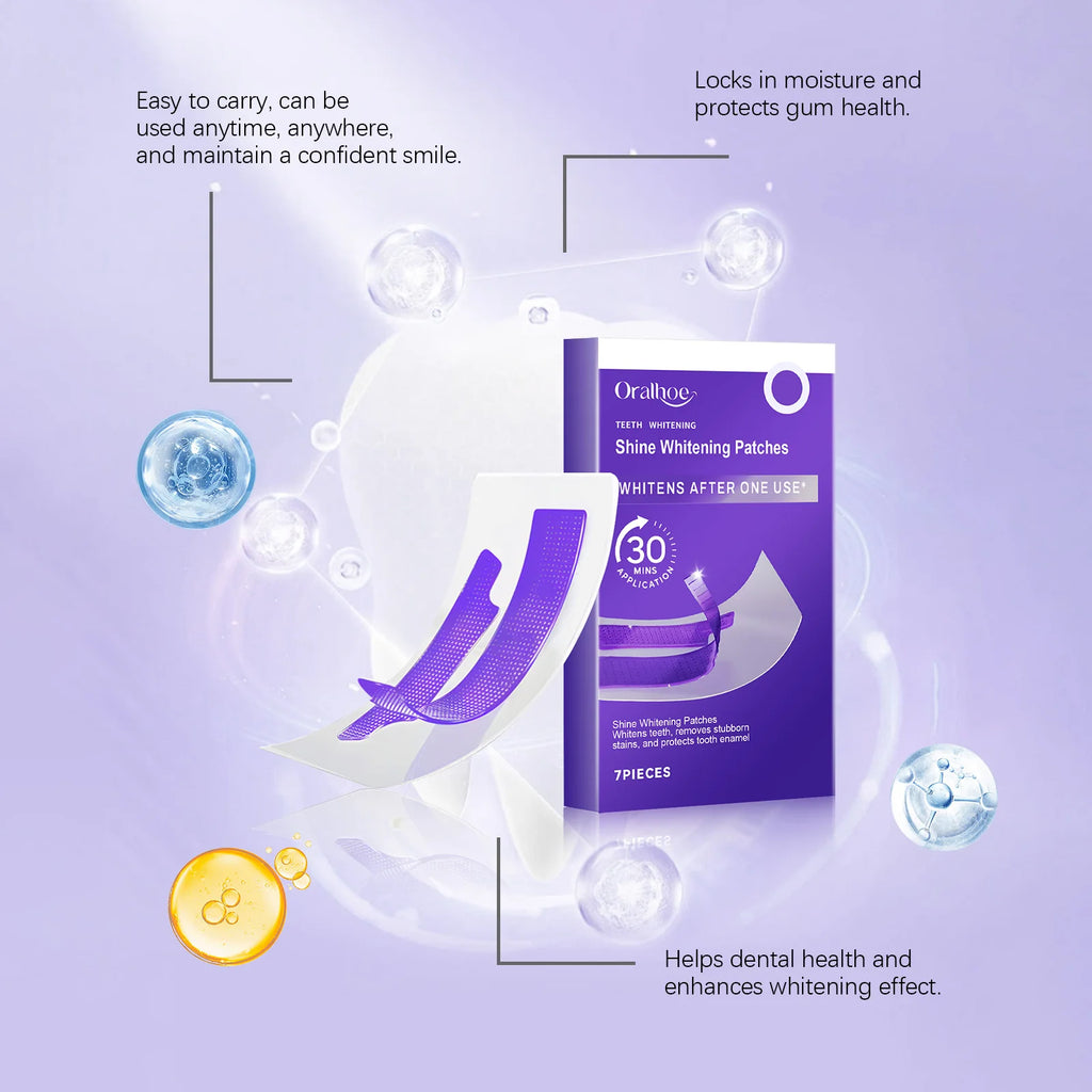 Teeth Whitening Strips – Gentle Stain Removal, 7 Pairs Teeth Whitening Strips HIP