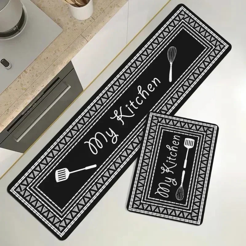 PVC Leather Kitchen Floor Mat – Waterproof Non-Slip Rug Kitchen Floor Mat HIP GU2580-P 80x200cm