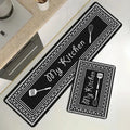PVC Leather Kitchen Floor Mat – Waterproof Non-Slip Rug Kitchen Floor Mat HIP GU2580-P 80x200cm