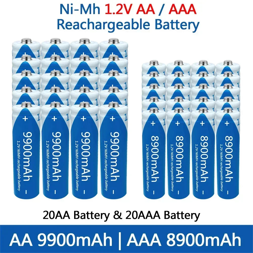 DAWEIKALA AA/AAA 1.2V NiMH Rechargeable Batteries | High Capacity Rechargeable Batteries HIP 20AA 20AAA