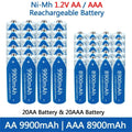 DAWEIKALA AA/AAA 1.2V NiMH Rechargeable Batteries | High Capacity Rechargeable Batteries HIP 20AA 20AAA