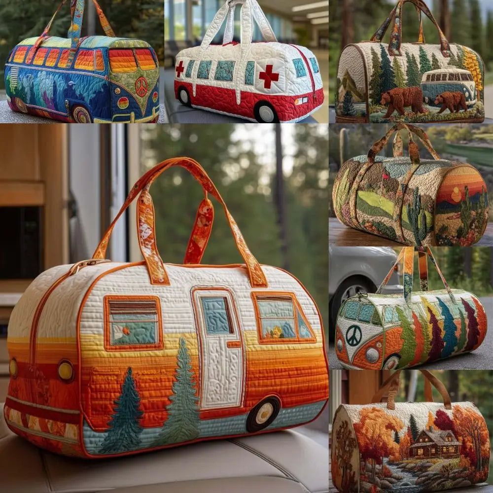 3D Quilted Duffle Bag – Large Capacity Gym & Travel Tote Quilted Duffle Bag HIP