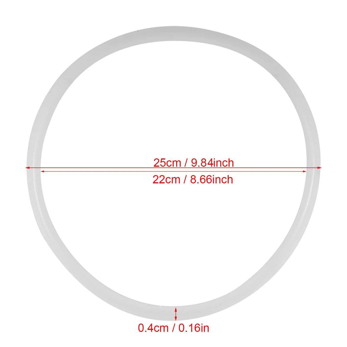 Gasket Sealing Ring Replacement Clear Silicone Gasket Sealing for Home Pressure Cooker Kitchen Tool HIP 22cm