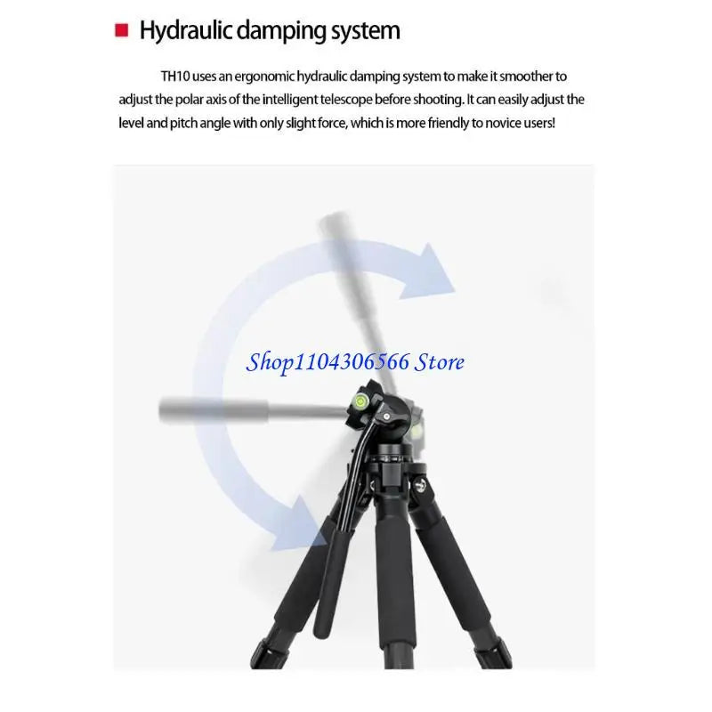 Foldable Camera Tripod with Equatorial Mount – Wide Compatible Camera Tripod Stand HIP