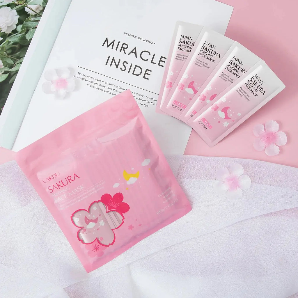LAIKOU Sakura Overnight Sleeping Mask – Hydrating & Brightening Overnight Sleeping Mask HIP