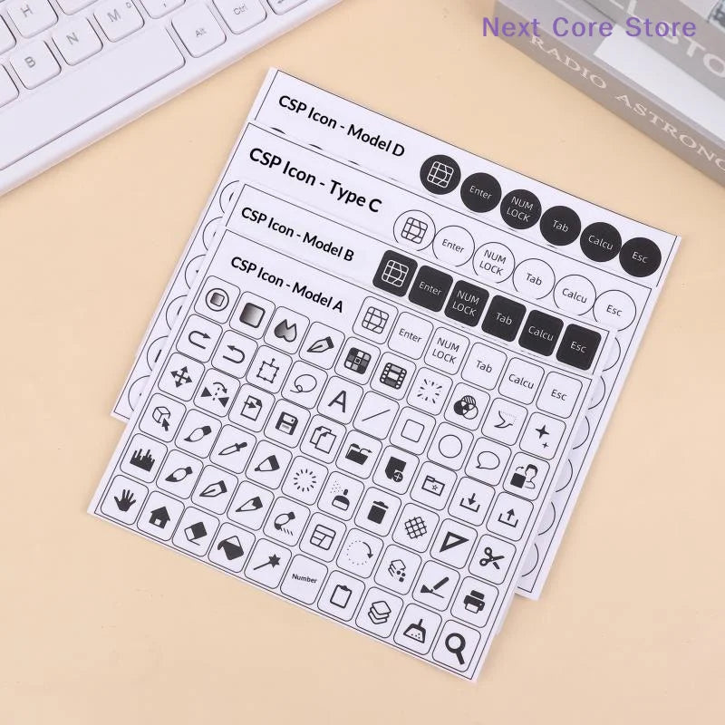 Clip Studio Paint CSP Shortcut Keyboard Stickers – PVC Keyboard Sticker HIP