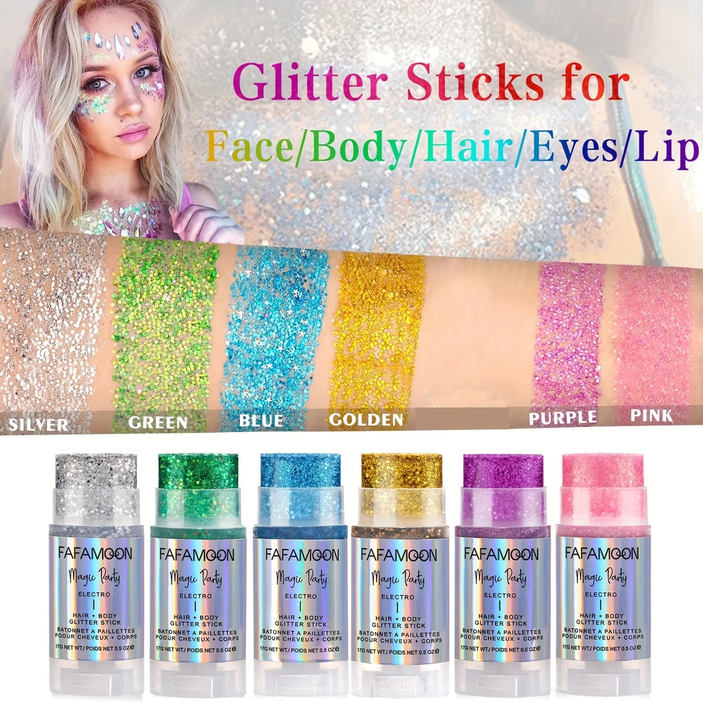 Holographic Body Glitter Stick – Face, Hair & Eye Shimmer Body Glitter Stick HIP