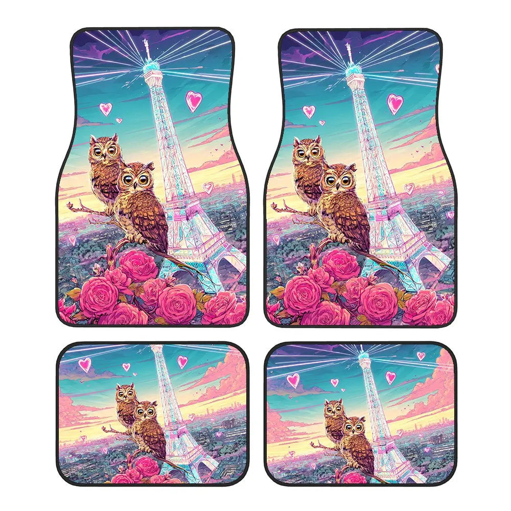 4-Piece Personalized Car Floor Mats – Rubber & Fiber Set Car Floor Mats HIP 1