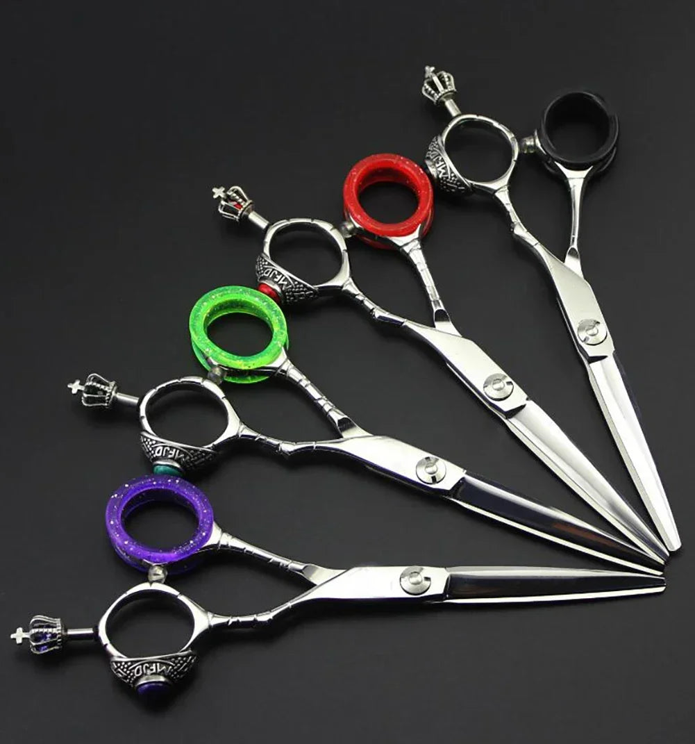 5PCS Finger Rings Pet Scissor Silicone Finger Rings Hairdressing Scissor Silicone Finger Ring Pet Scissor Colored Finger Ring HIP