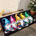 Festive Gnome Door Mat – Non-Slip Machine Washable | Indoor Outdoor Decorative Door Mat HIP 1 40x60cm-Felt