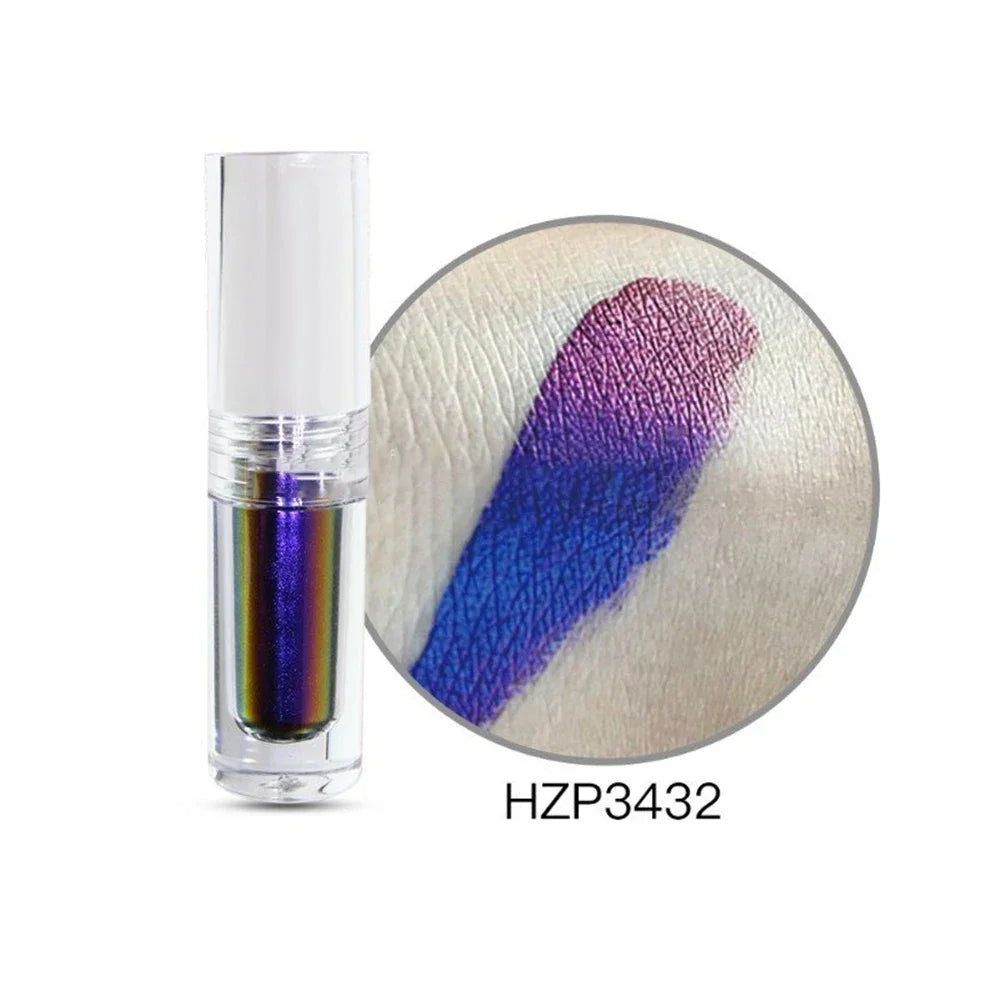 Aurora Multi Chrome Eyeshadow Pigments Long lasting Multi Chrome Chameleon Peacock Galaxy Chrome Glitter Liquid Eyeshadow HIP HZP3432