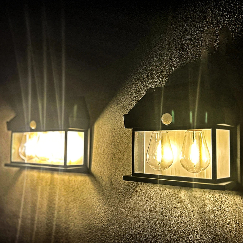 Solar LED Wall Light Motion Sensor – IP65 Outdoor Garden Lamp Solar Outdoor Wall Light HIP