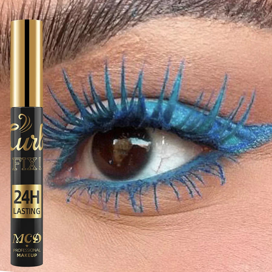 5D Waterproof Mascara Vibrant 9 Color-Lasting Curl Ink Formula -Eyeliner Extension Blue Green Black Eye Makeup Cosmetic HIP