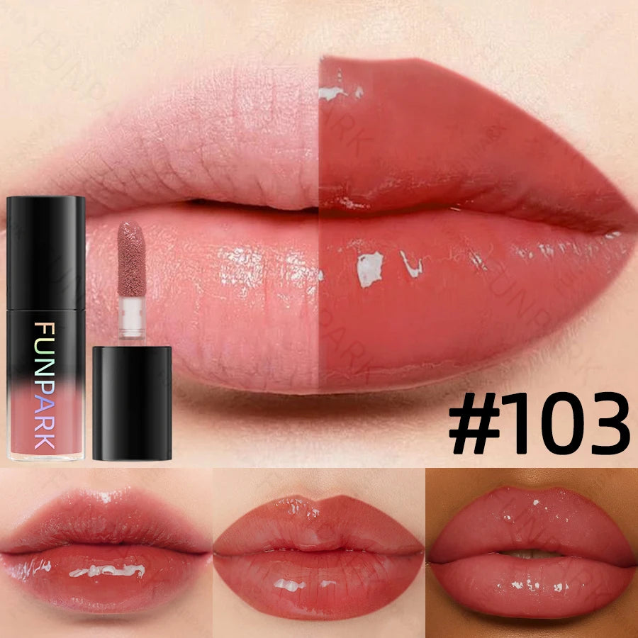 1PC Moisturizing Lip Gloss 15 Color Lip Blam Lip Oil for Lips Long Lasting Liquid Pink Red Makeup Gifts Lip Glaze High Pigment HIP 103