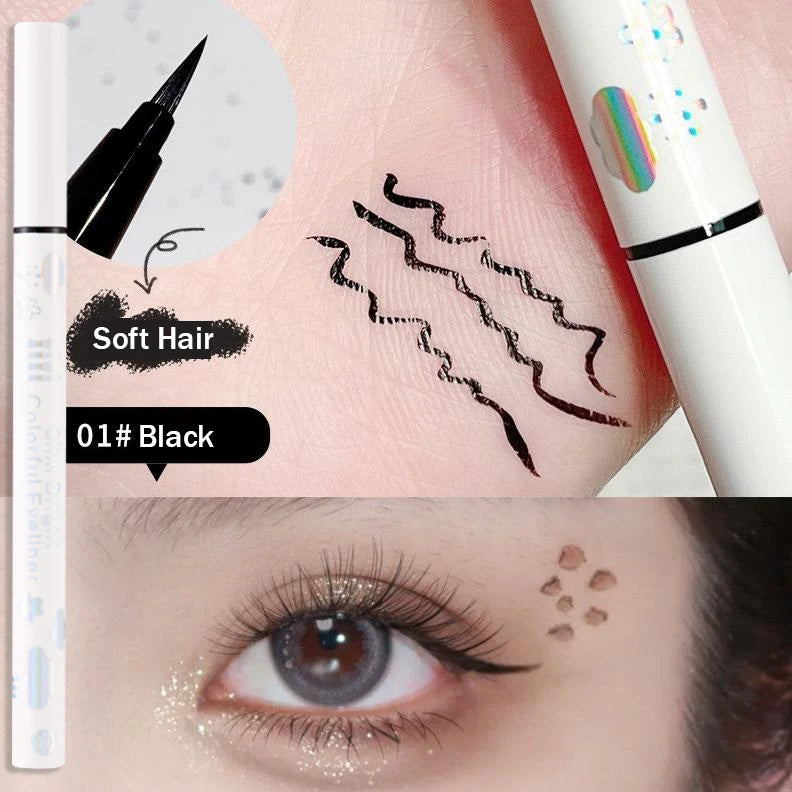 Eyeliner Lying Silkworm Pencil Undercover Draw Down To Non-Smudge Fine Natural Long-lasting Waterproof Eyes Liner Beauty Makeup HIP 01-XIXI