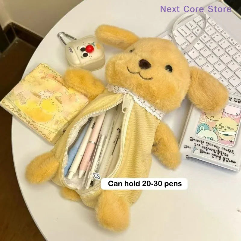 Cute Plush Pencil Case – Large Capacity Cartoon Pen Bag Plush Pencil Case HIP