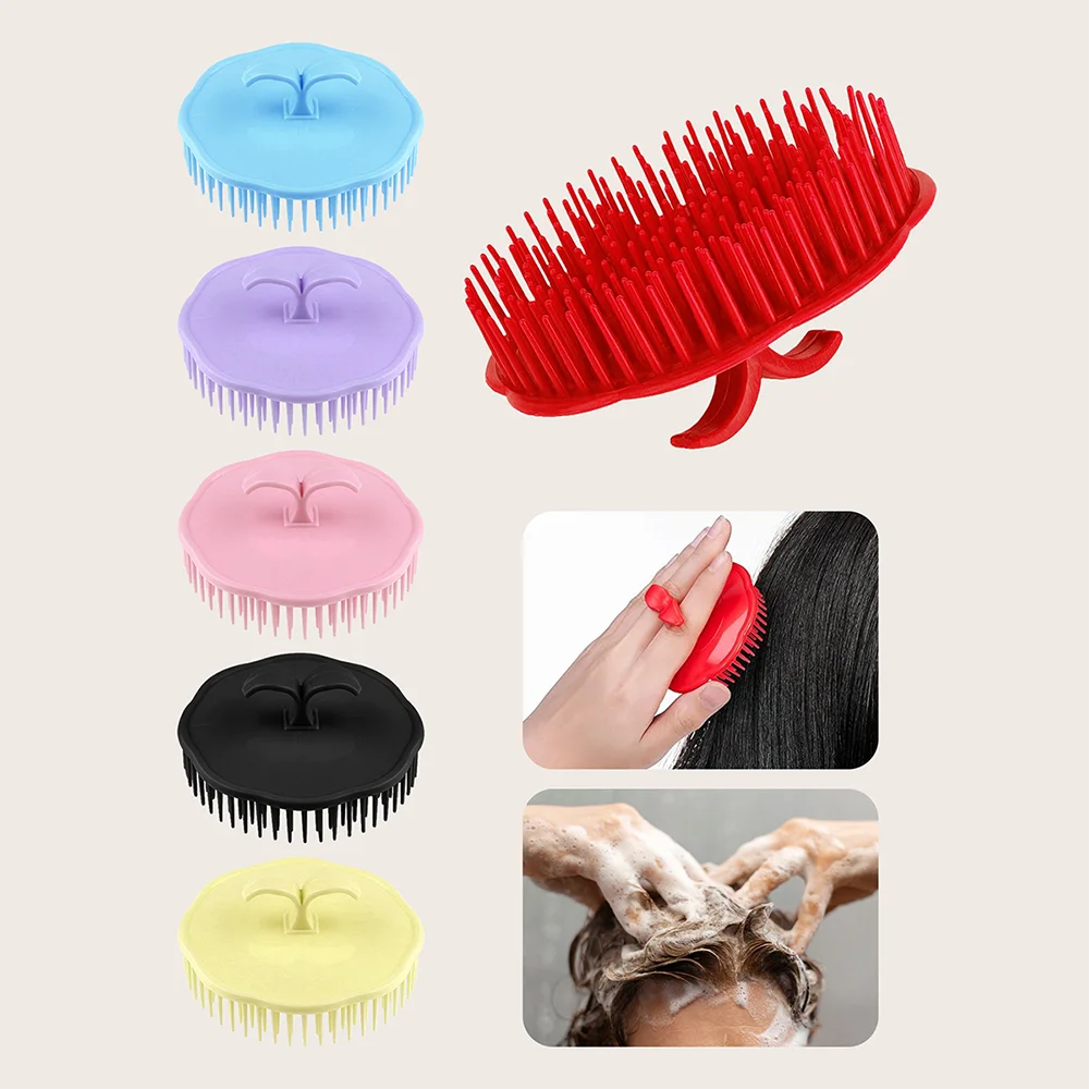 Silicone Scalp Massage Shampoo Brush – Hair Root Cleanser Scalp Shampoo Brush HIP