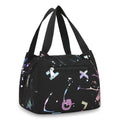 Bronzing Print Oxford Tote Bag – Waterproof Lunch & Shopping Oxford Tote Bag HIP Black
