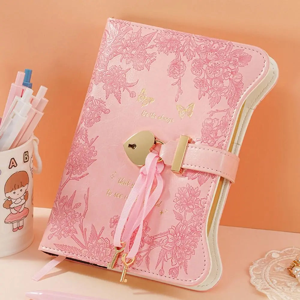 PU Leather Locking Journal Diary – 360 Pages, B6 Notebook Locking Diary Notebook HIP