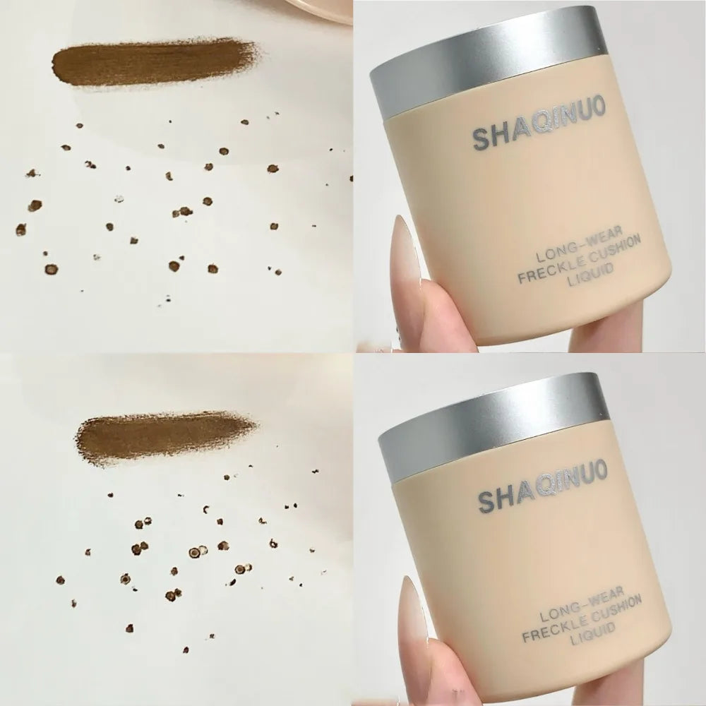 Natural Freckles Stamp Pen Air Cushion Long-Lasting Quick-Dry Waterproof Sweatproof Temporary Freckle Maker Lifelike Face Makeup HIP 01 Add 02-2Pc